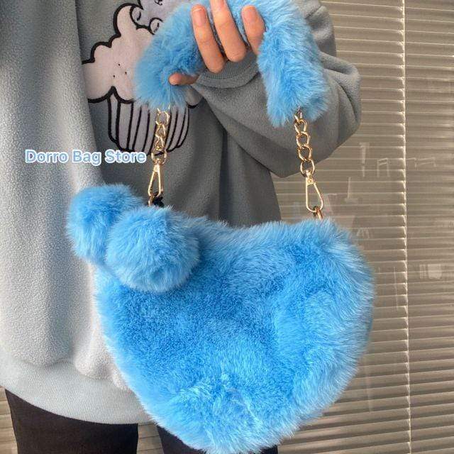 Y2Bae Bag Faux Fur Love Bag