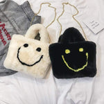 Load image into Gallery viewer, Y2Bae Bag Fluffy Smiley Face Bag
