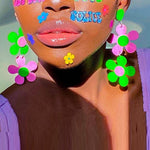 Load image into Gallery viewer, Y2Bae Earrings Far Out Floral Drop Earrings
