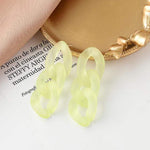Load image into Gallery viewer, Y2Bae Earrings Lemon Jelly Chain Earrings
