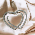 Load image into Gallery viewer, Y2Bae Earrings silver Oversized Love Hoop
