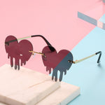 Load image into Gallery viewer, Y2Bae Glasses Black Dripping Love Sunglasses
