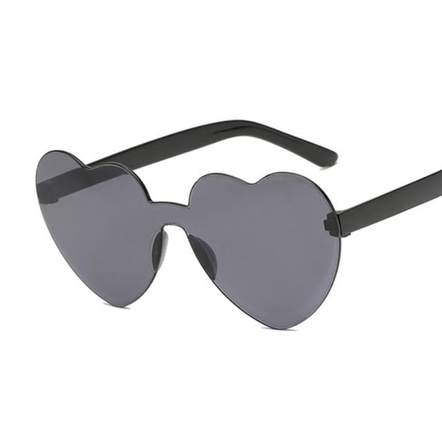 Y2Bae Glasses Black Tinted Love Sunglasses