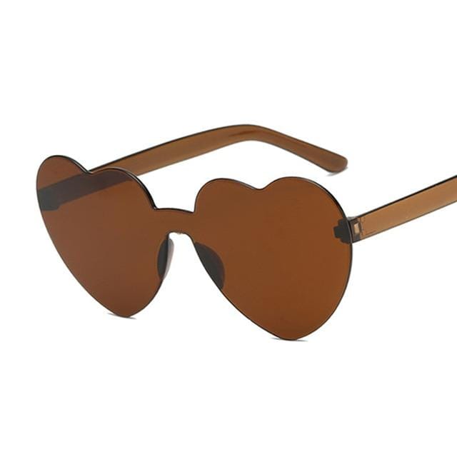 Y2Bae Glasses Brown Tinted Love Sunglasses