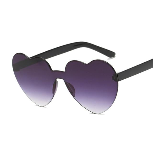Y2Bae Glasses Black Ombré Tinted Love Sunglasses