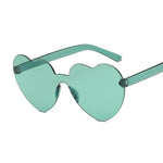 Load image into Gallery viewer, Y2Bae Glasses Green Tinted Love Sunglasses
