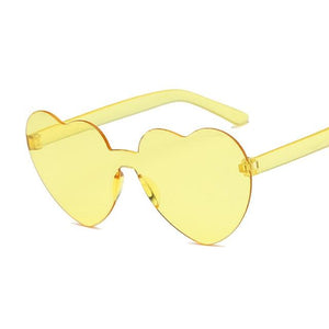 Y2Bae Glasses Yellow Tinted Love Sunglasses