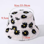 Load image into Gallery viewer, Y2Bae Hat Daisy Chain Faux Fur Bucket Hat
