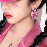Load image into Gallery viewer, Y2Bae Jewellery Shining Love Drop Earrings
