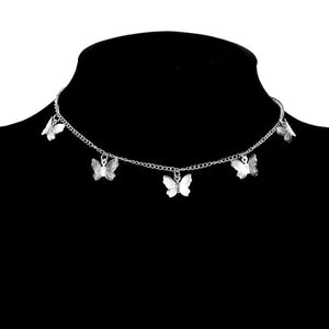Y2Bae Necklace Butterfly Silver 2 Delilah Necklace