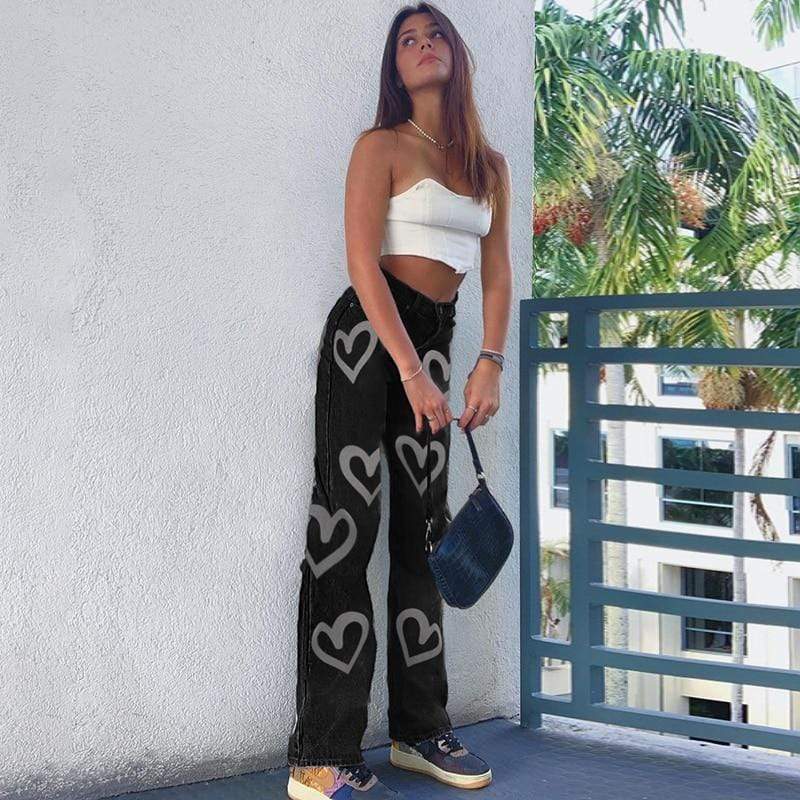 Y2Bae Pants Amber Heart Jean