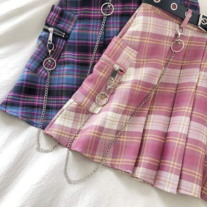 Y2Bae Skirt Harajuku Belt & Chain Skirt
