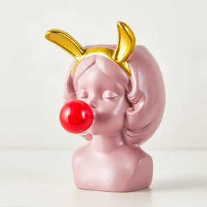 Y2Bae Vase Pink Rabbit Bubblegum Pop Vase