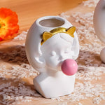 Load image into Gallery viewer, Y2Bae Vase White Cat Bubblegum Pop Vase
