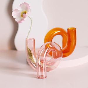 Y2Bae Vase Twisted Up Glass Candle Stand