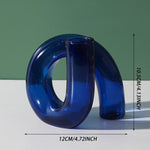Load image into Gallery viewer, Y2Bae Vase Blue Twisted Up Glass Candle Stand
